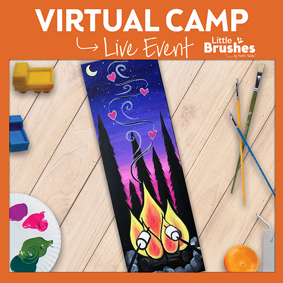 Kids' Live Virtual Painting Camp! 6 Years Or Older.